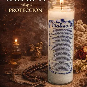 Poderosa Veladora Salmo 91 Proteccion Candles for Spiritual Protection and Healing