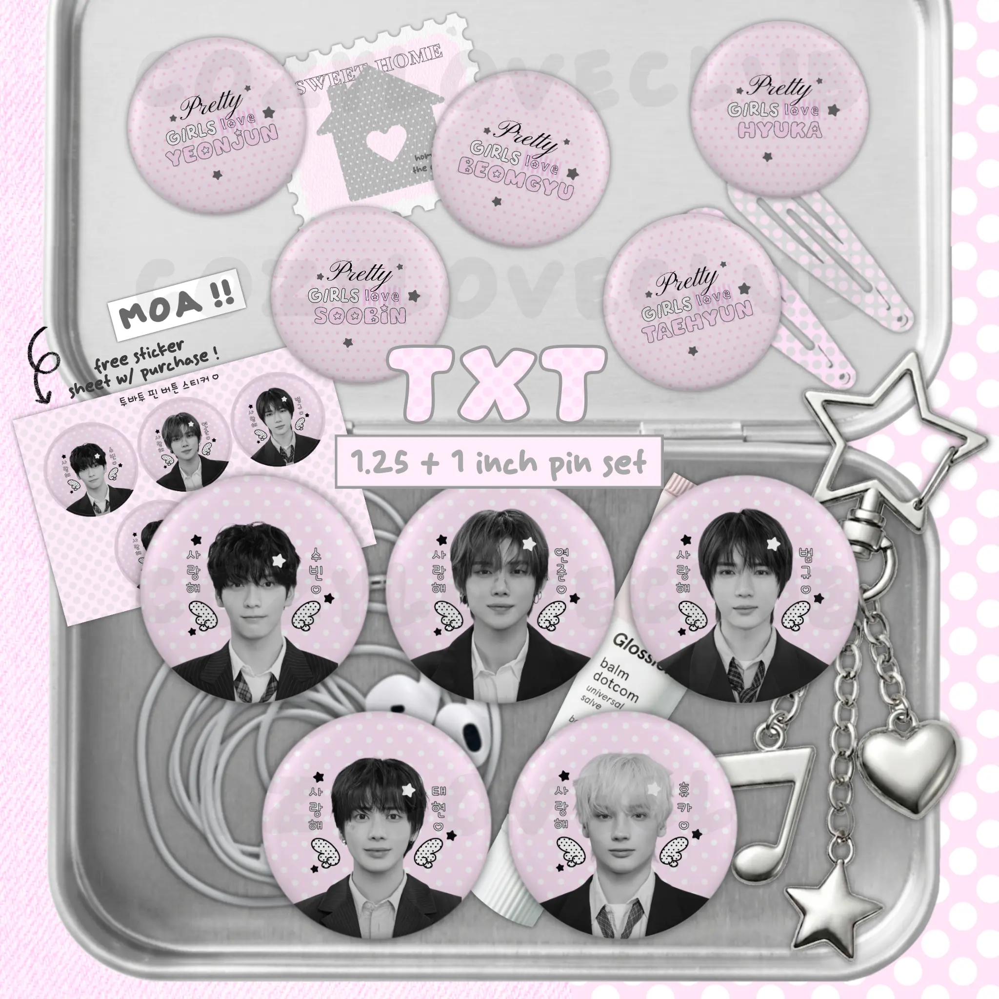 TXT Button Pin Set TXT Button Pin Set