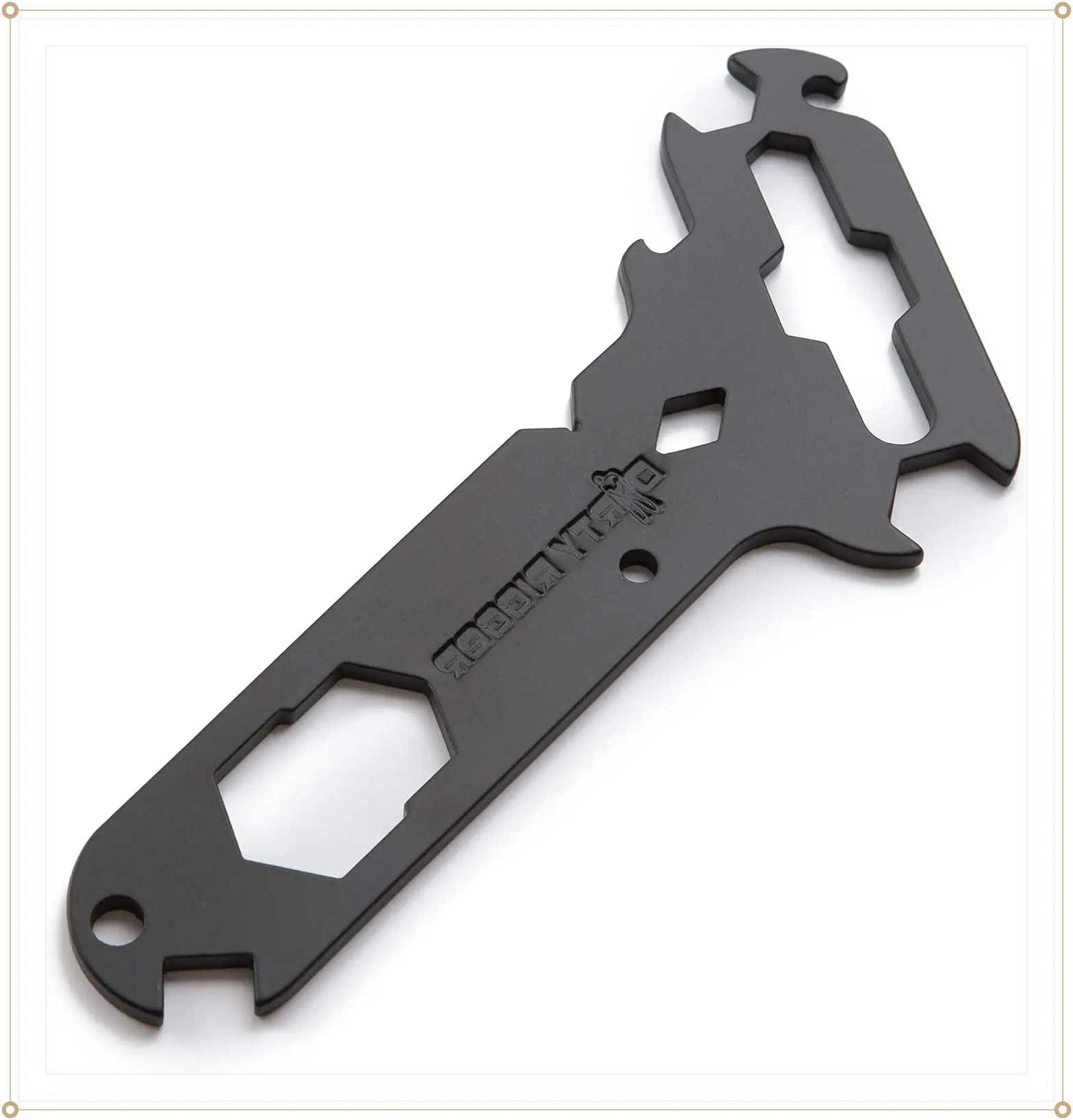 Dirty Rigger DTY-MULTITOOL Black Multitool With 14-In-1 Separate Rigger Tools Including Wing Nut SpannerGift