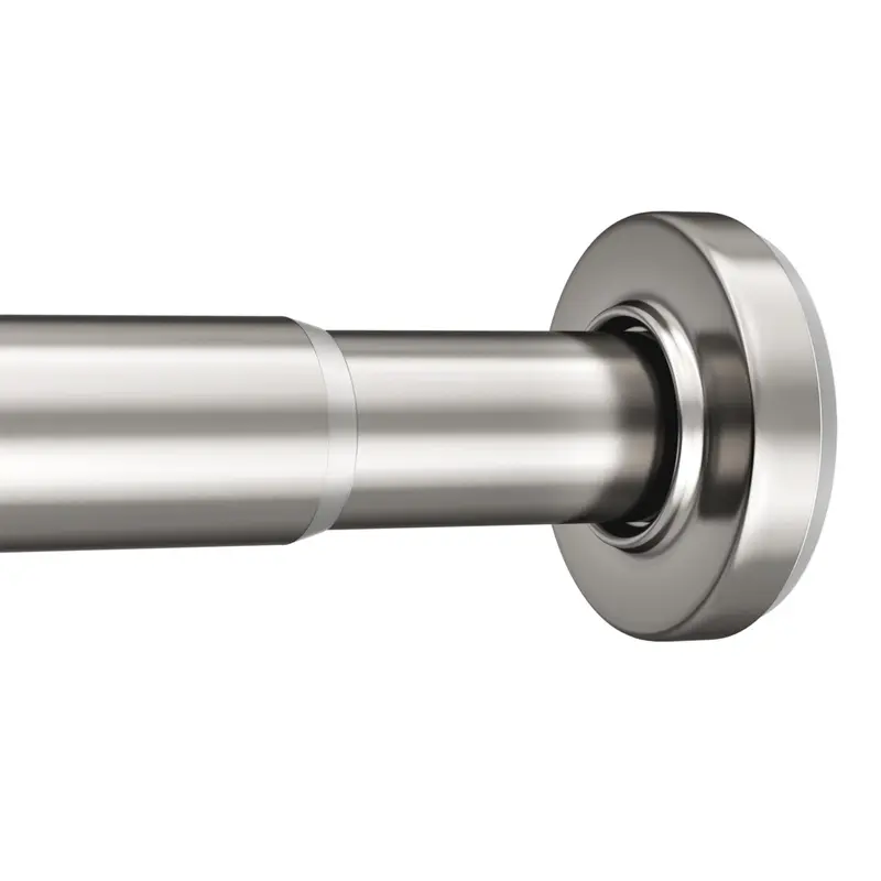 AmazerBath Modular Spring Tension Shower Curtain Rod - Heavy-Duty Electroplating Anti-Rust Expandable 30-Pound Capacity Rod, 0.3mm-0.7mm Rubber Pad, No-Drill Easy Segmented Installation for Bathroom, Balcony