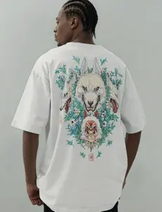 Ghibli  Mononoke Spirit Of The Forest Vintage Tee, Anime Inspired Graphic T-Shirt, Unisex Crewneck Streetwear, Casual Everyday Wear