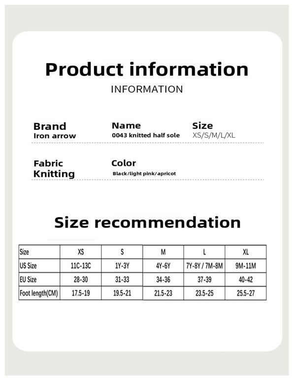 Dance shoes, knitted artistic gymnastics shoes, half-socks for men and women, half-sole shoes, cheerleading and belly dance practice shoes