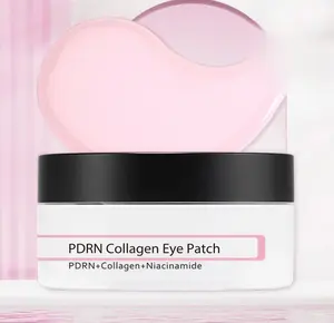 PDRN Collagen Eye Patch- Peptide Under Eye Patches 60 Firming Hydrating Mask for Puffy Eyes Dark Circles Wrinkles Fine Lines