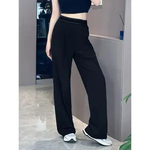 Casual Yoga Pants for Women High Waist Sports Straight Lightweight Slimming Loose Quick-Dry Pants for Women Autumn