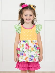 Wildflowers & Polka Dots Ruffle Shorts Outfit