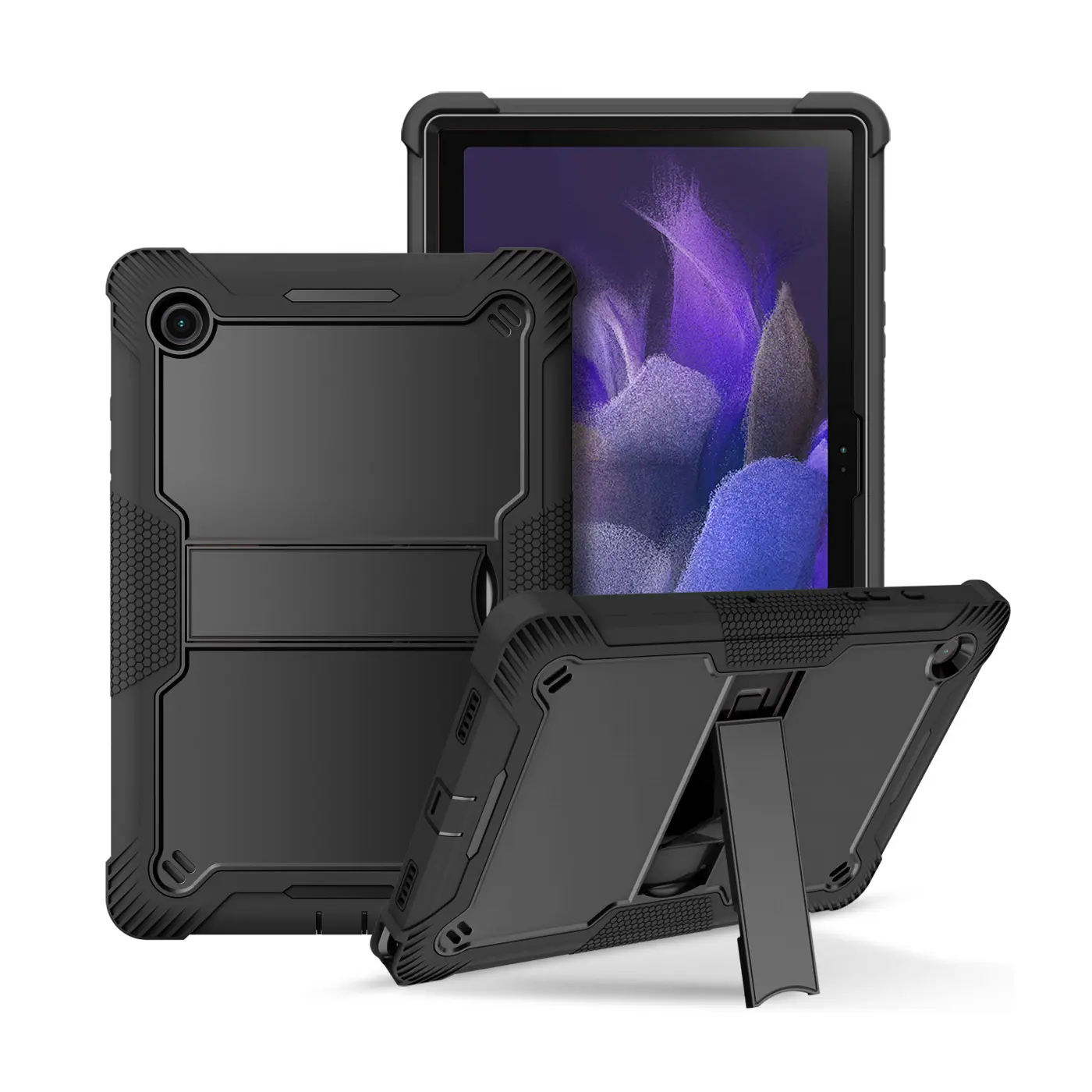 T-Mobile Revvl Tab 2 10.1-Inch 2025 5G Android Tablet Protective Case - Kids Shockproof Silicone Shell, Durable Plastic Cover with Handheld Kickstand, Screen Protector, Camera Protection Accessory for Bedtime Use