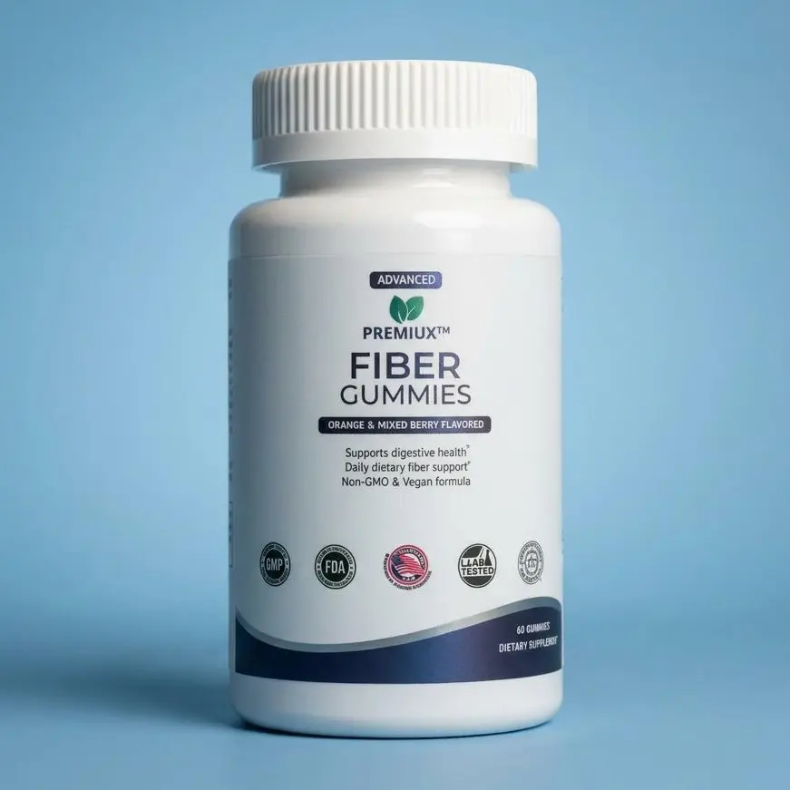 Premiux Fiber Gummies — Prebiotic Chicory Root, Berry, Dietary, Supplement, Chewable, Healthcare, Edible