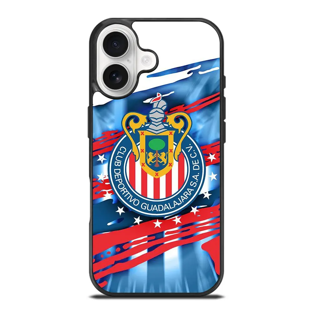 (iPhone 17 Promax) 2026 CHIVAS DE GUADALAJARA FOOTBALL  phone case For iphone 17 Promax 17 air 17 Pro, 16, 15, 14, 13, 12, 11, XS PRO MAX TPU Plastic, Football Lovers Phone case, Gift for him, Gift For Fan