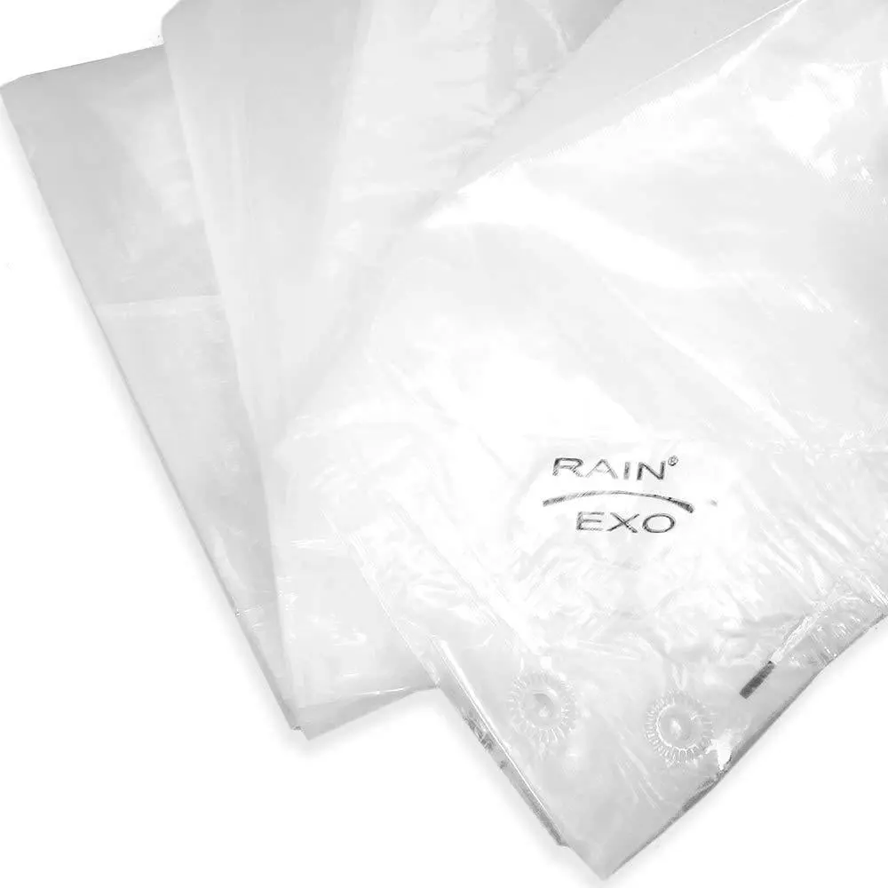Bio Green RX-150-10x15-T Heavy Duty 10'x15' 150 GSM 3-Layer Cross-Laminated Translucent Waterproof Rainexo Tarpaulin, Stable Durable No-Leak Home Supplies Rain Cloth for Indoor Camping, Suitable for Any Season
