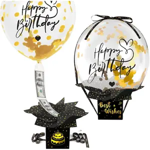 Upgraded Birthday Money Box for Cash Gift Pull, Funny Pull Money Balloon Box Happy Birthday Surprise Set, Birthday Gifts for Women Men Best Friend Girlfriend Wife Sister