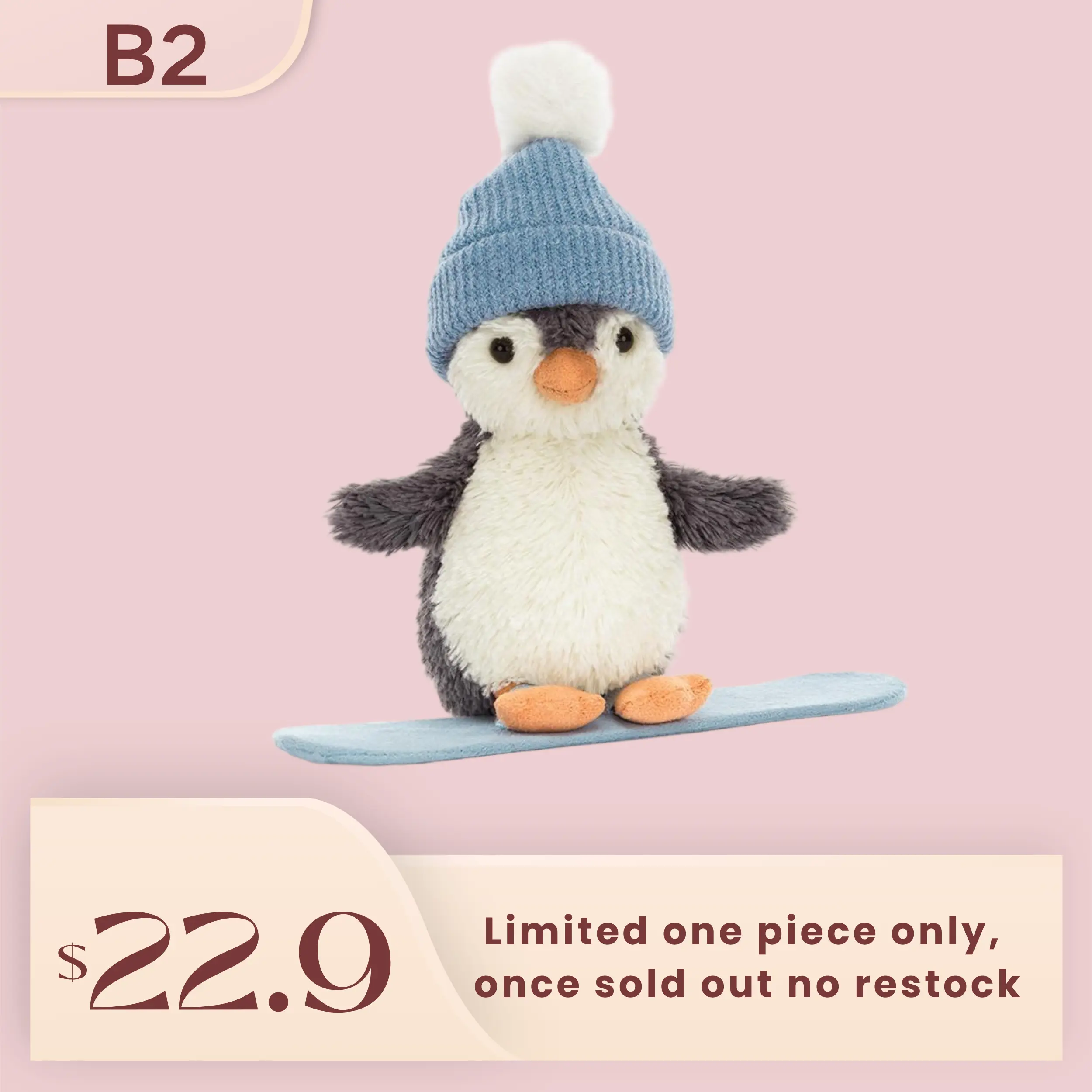 Limited Edition Collectible Doll Plush Figurine Decor - B2-Exclusive Luxury Toy Collectible, 100% Authentic Quality Guaranteed, 1pc Only, No Restock, Free Premium $5 Dust Bag