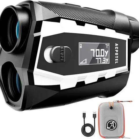 LCD External Scrren Range Finder PF2L with Magnetic Golf Rangefinder Slope Switch with Feet/Yard/M Range Finder Golf with Scanning, Golf Rangefinder Fast Flag-Lock with Vibration，Golf Accessories for Men, Golf Gifts tiktokshopbacktoschoo