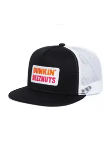 Vintage Snapback Trucker Hat, Casual Mesh Back Hat for Men & Women, Adjustable Size Hat for Outdoor Activities, Snapback Trucker Cap
