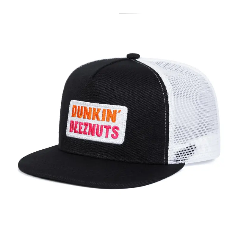 Vintage Snapback Trucker Hat, Casual Mesh Back Cap for Men & Women, Adjustable Size for Outdoor Activities, Polyester Trucker Hats