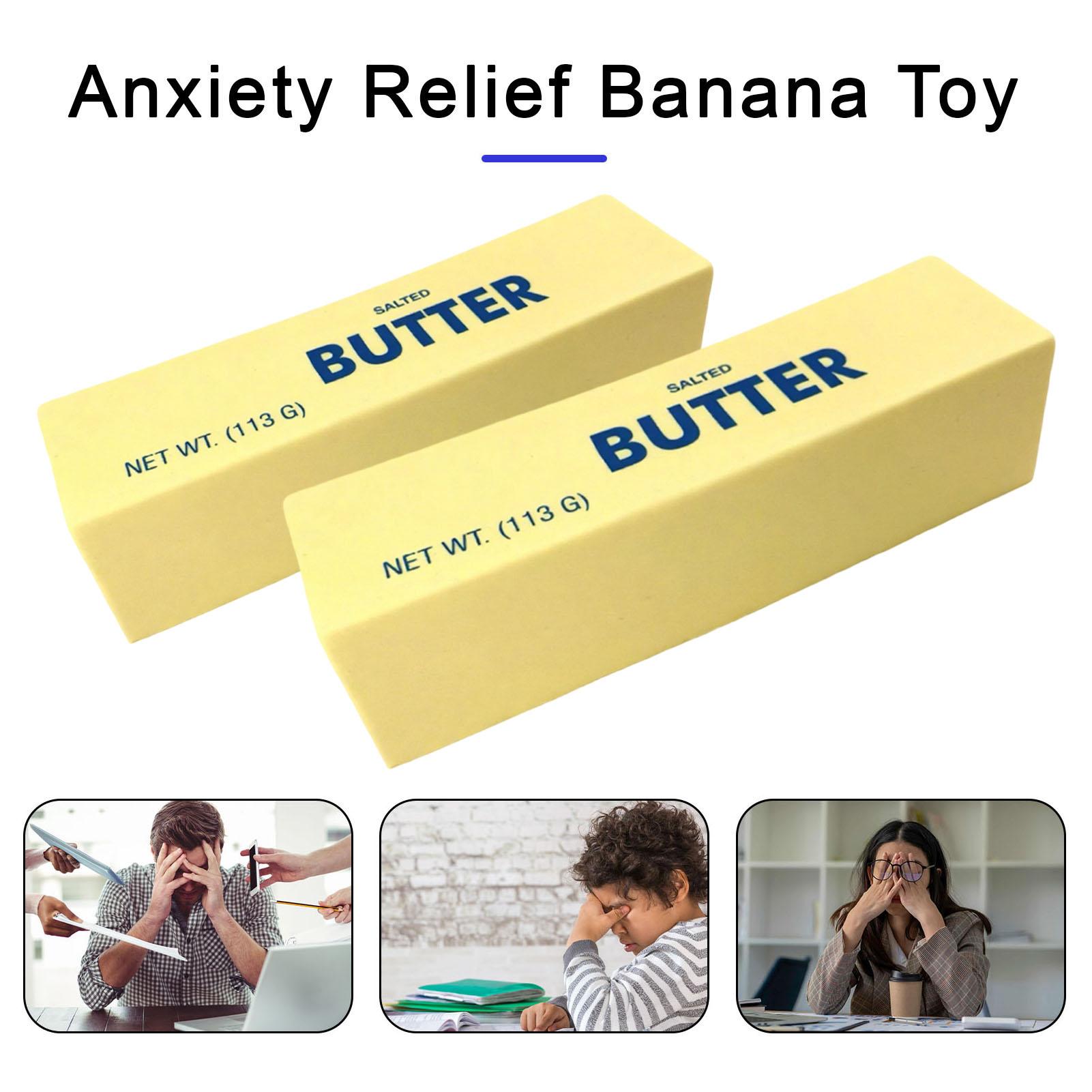 Slow Rebound Butter Stress Toy PU Soft Rebound Fidget Toy for Stress Relief Anxiety Reduction Office School Gifts Realistic Design Portable Calm 113g High-Quality Material Lifelike Appearance Slow Rebound Butter Stress Toy PU Soft Rebound Fidget Toy for Stress Relief Anxiety Reduction Office School Gifts Realistic Design Portable Calm 113g High-Quality Material Lifelike Appearance