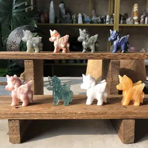 Natural Crystal Unicon Carving