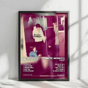Arctic Monkeys "Humbug" Album Cover Poster - with Complete Tracklist - NO FRAME