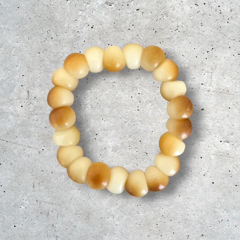 Bodhi Garlic Bead Fidget Bracelet, Extra Large, for Stress Relief and Focus Enhancement