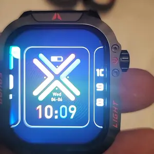 New 2025 manly style Smart Sports Watch With LEDLights Wireless Calling, Message Reminders,Sports Mode, Voice Assistant, Weather Push,Stopwatch, Timer, Stopwatch And OtherFunctions, Smartwatch For Men, CompatibleWith Android And iPhone Phones