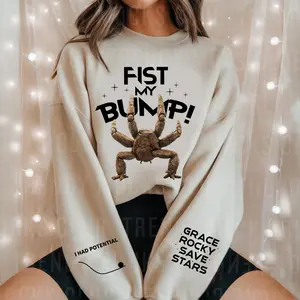 Fist my Bump T-Shirt, Funny Movie Rocky Alien Graphic Tee, Amaze Amaze Amaze T-Shirt, Project Hail Mary Rocky Shirt, Book Lovers Gift, SciFi Reader Gift