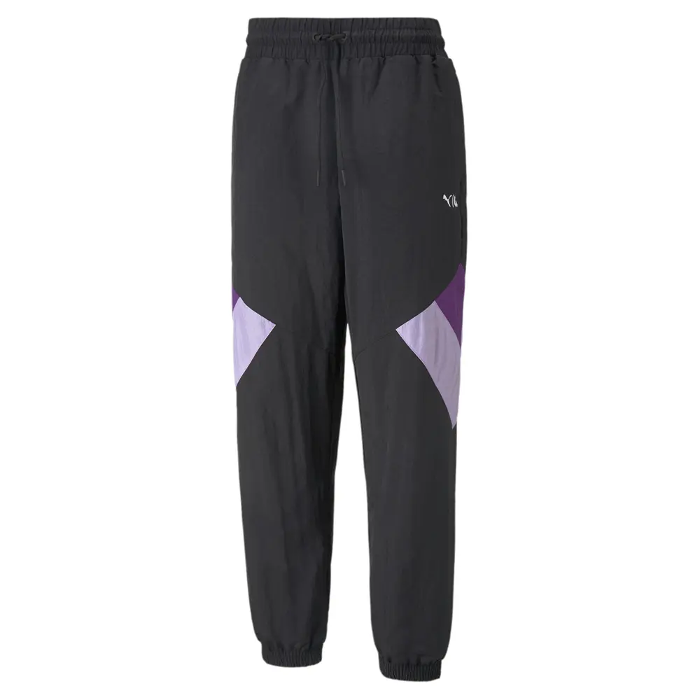 PUMA Mens X Lauren London Pants Casual - Black, Purple