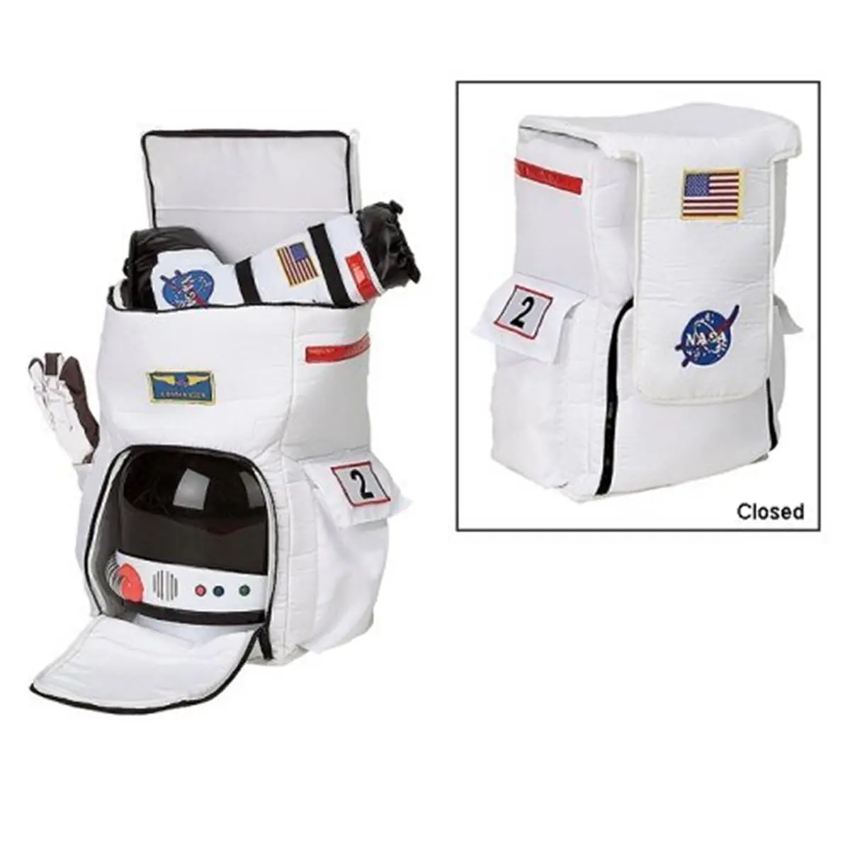 212 MAIN Astronaut Backpack - Realistic Space & Galaxy-Themed, Compact Multi-Compartment Dual-Functional, Crafted with Polyester and Faux Leather, Compact Multi-Compartment Backpacks, Galaxy-Themed Backpacks