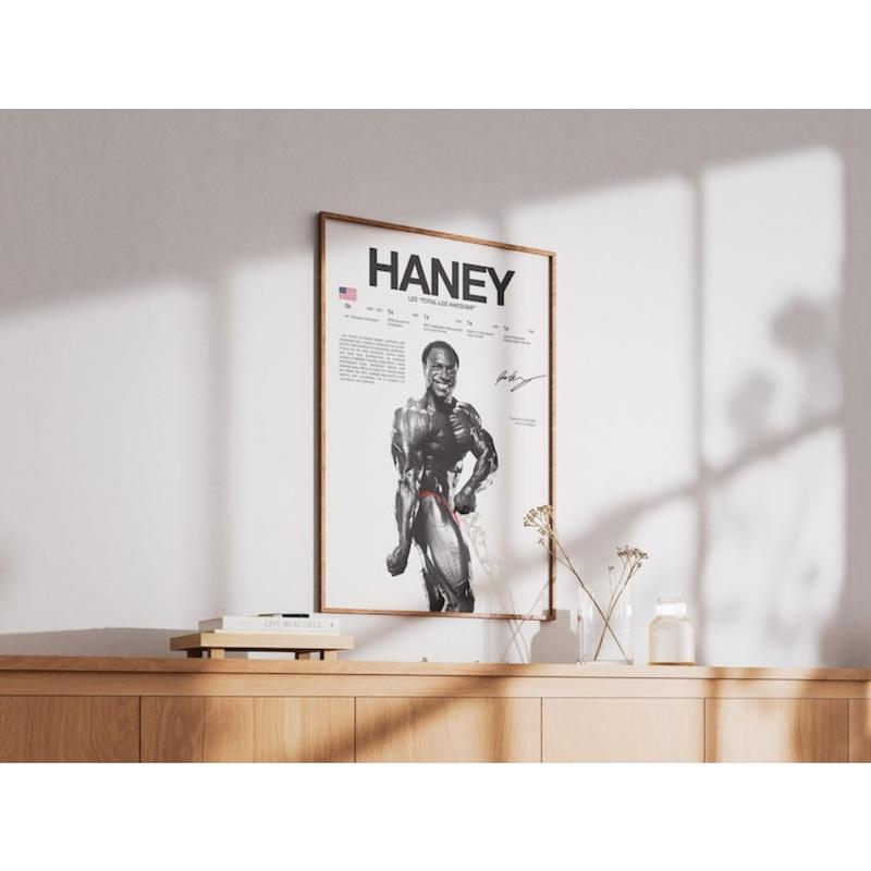 Schwarzenegger Coleman Cutler Yates Haney Zane Poster Bundle, Bodybuilding Wall Print,Mr Olympia Poster, Gym Fitness Motivation Decor Gift