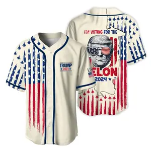 I'm Voting For The Felon Baseball Jersey, TrUum 2024 Basebll Jersey, Summer Outfit For Men And Women