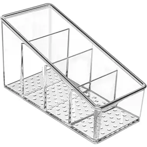 Remote Control Holder Transparent TV Remote Control Storage Box Household Small Plastic Storage Box, 1 Piece