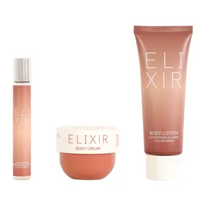 Elixir Fragrance & Body Care Gift Set for Women – 3 Piece Set (8ml Eau de Parfum + Body Cream + 50ml Body Lotion)