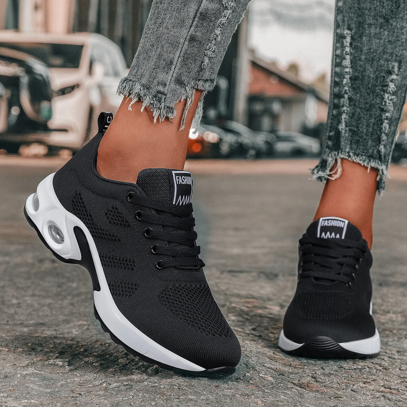 Sosenfer 2026 Breathable Women's Walking Sneakers.Running Shoes for Women Slip On Walking Shoes Womens Sport Mesh Casual Shoes Air Cushion,1727-ZK