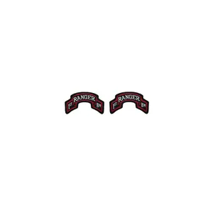 U.S. Army 75th Ranger Regiment 1st Battalion SEW ON AGSU Color tab (pair)