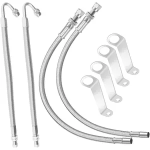Tires Air Kit, Tire Valve Extension, Valve Stem Extenders, Valve Stem Extension, Easy Connecting to Tire Valves and Equipment and Extended inflator tube for easy tire checking