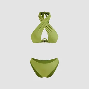 Cider [7 colors, size 2-10] Miss Independent Cut-Out Underwire Bikini Set