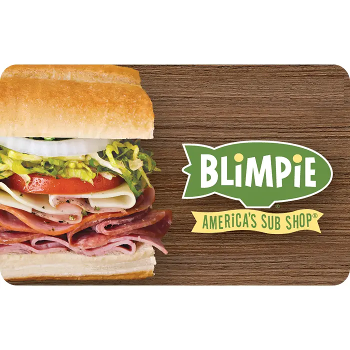 Blimpie eGift Card | Subs, Sandwiches & Deli Favorites