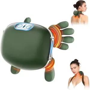 Bioheating Massage Device, Electric Shoulder Neck Massager, Wireless Portable Design, Deep Tissue 3D Rollout Pillow, 3 Speed Settings