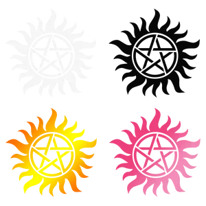 Supernatural Anti Possession Sticker Funny Car Window Bumper Novelty Vinyl Decal Gift