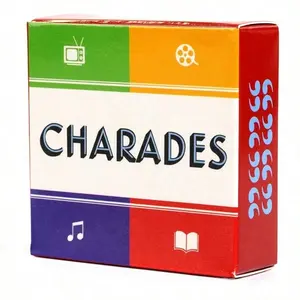 50Cards Mini Size Charades Card Deck Board Game Couple Party Game Card Games For Adults, Teens & Kids Board Games