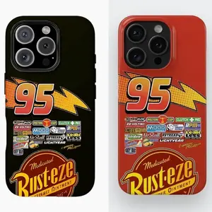LIGHTNING MCQUEEN SPECIAL EDITION CARS PHONE CASE For Samsung iPhone 17ProMax 16 15Plus 14 13 12Pro 11,HALLOWEEN/Christmas Gifts, iPhone Case Halloween Christmas Gifts Cover  Protection Protective