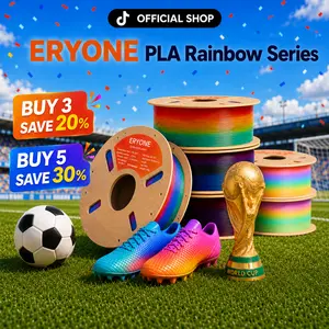 ERYONE   | silk twist color   |Multi Color Filament   |    | HS   Gradient RainbowSilk   |Brennung aus Titan  PLA|5-8m Color Change  3D Printer Filament 1.75mm +/- 0.03mm, 1kg (2.2lbs)/spool Matte Rainbow PLA