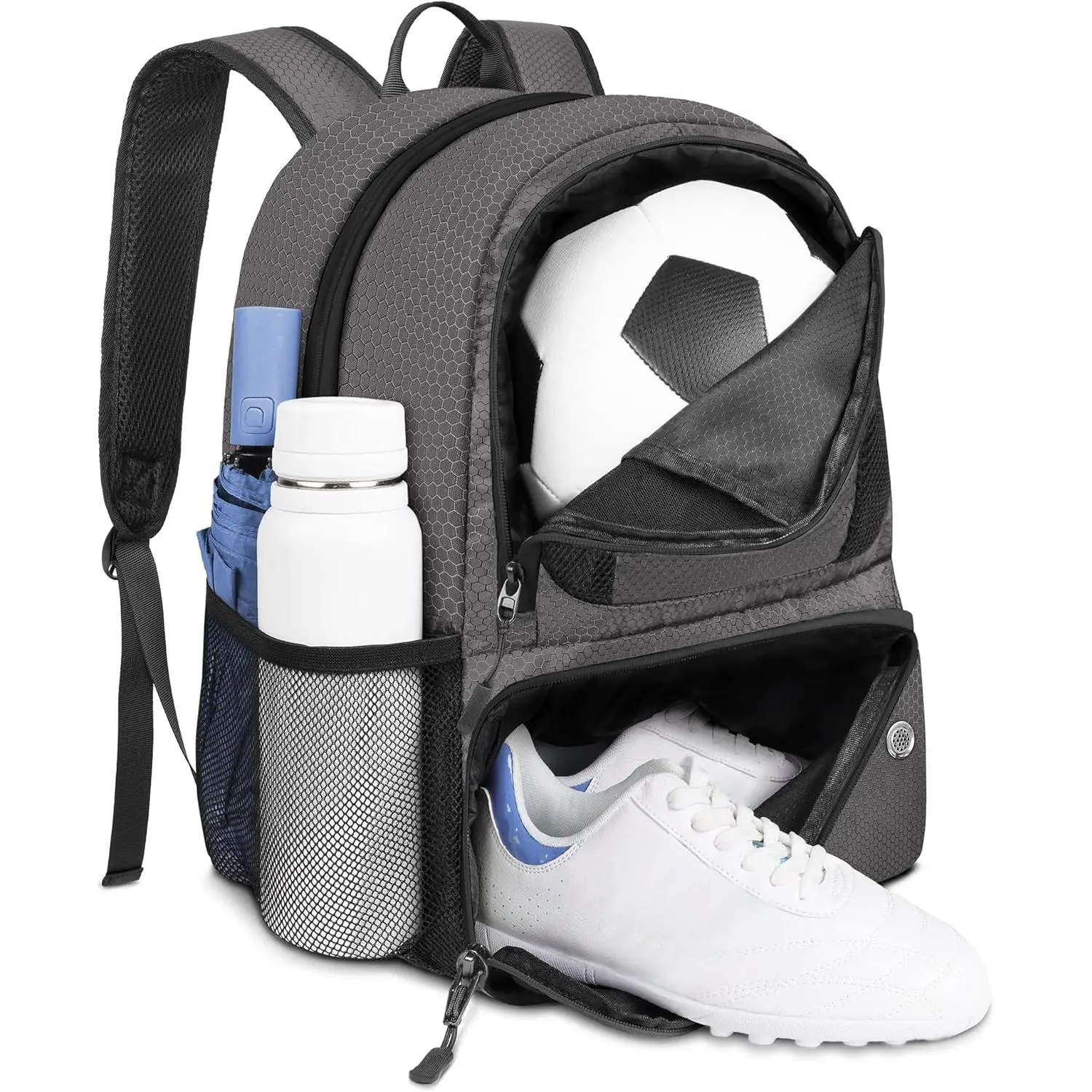 Soccer Backpack,Soccer Bag with Ball Holder, Water resistant Sport Equipment Bags Fit Basketball Volleyball Football