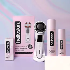 Helloskin Anti Aging Pro Kit with Retinol Serum & V3 LED Light Therapy for Firmer Smoother Youthful Skin
