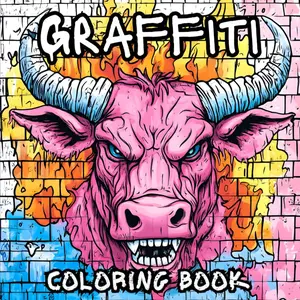 Graffiti Art Coloring Book for Adults and Teens With 50 Cool Graffiti Art Drawings: For Who Love Explore Urban Street Art Style, Hip Hop :