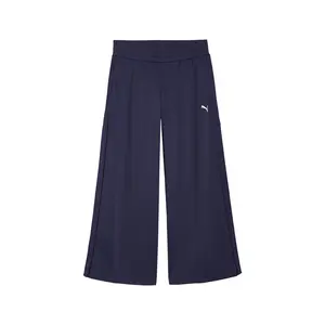 PUMA Womens Wardrobe Essentials Low Rise Popper Pants Casual - Purple