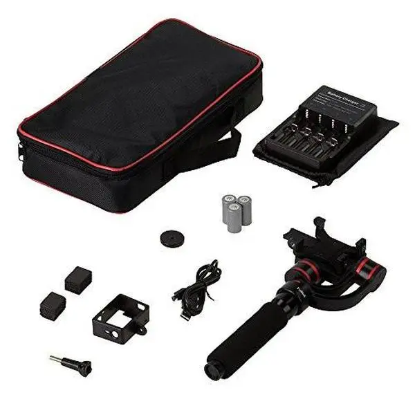 Fotodiox Pro Carbon Fiber Handheld Gimbal Stabilizer - Handheld Camera Stabilizers & Supports for DSLR, MILC, GoPro Cameras