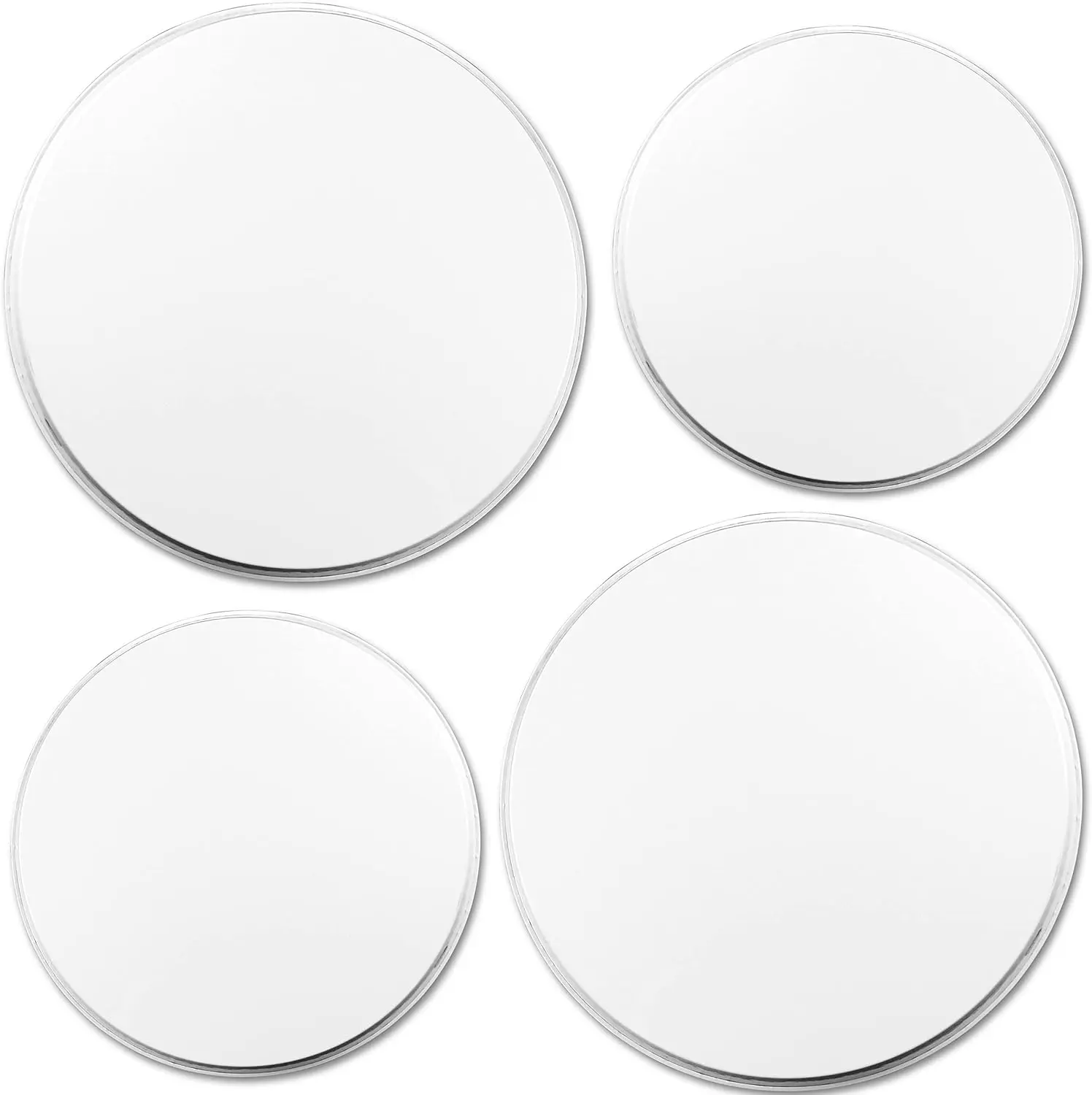 Electric Stove Burner Covers, Set of 4, White