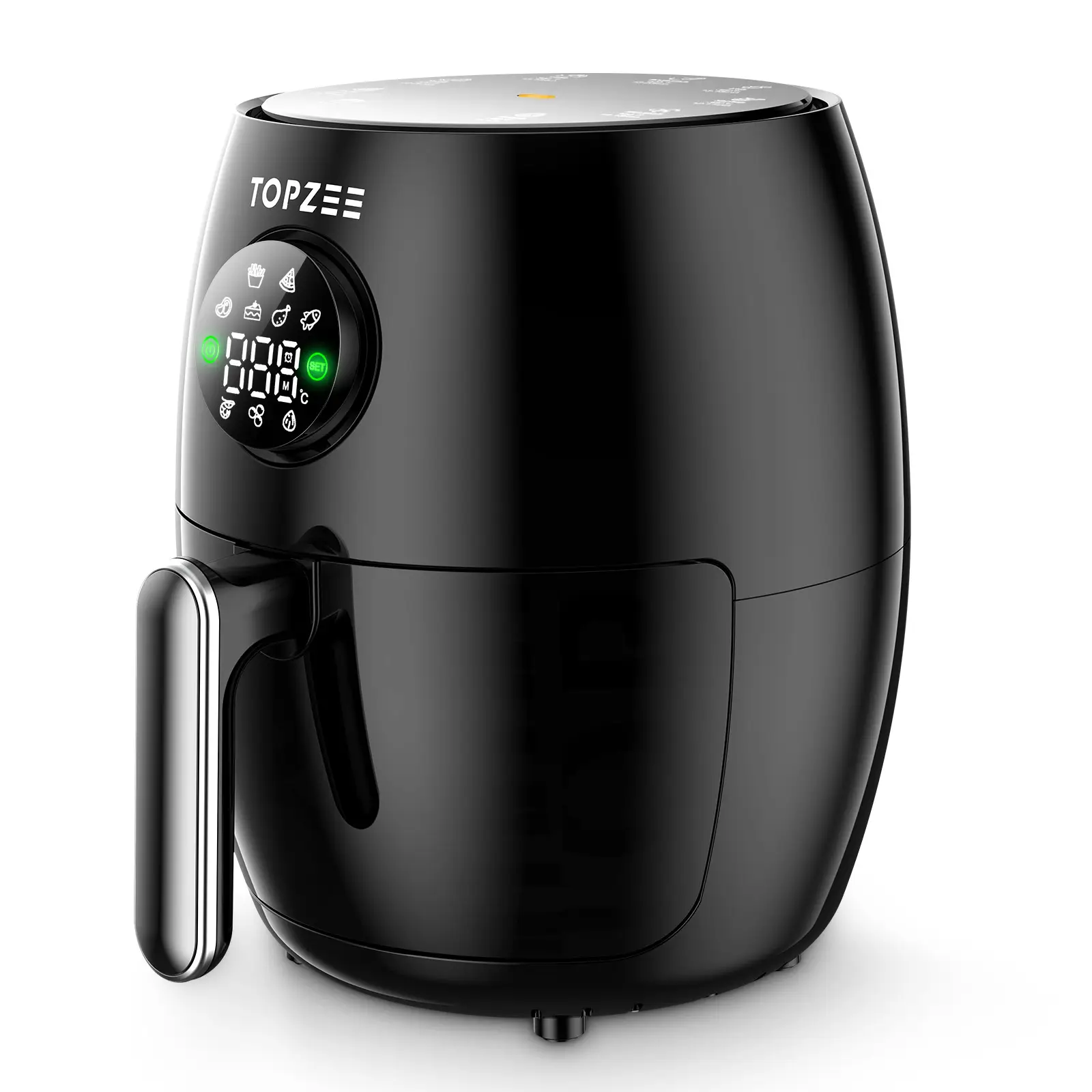 Air Fryer,Led Compact 2-Qt, Fast TurboModes140-400°F Evenly Results withPreciseTemperature Control, 98% Less Oil, Roast,BakeDry, Reheat, Frozen, Broil