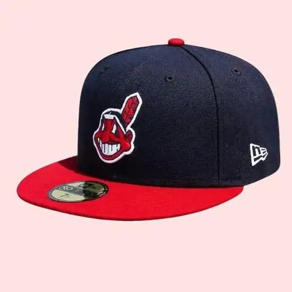 New Era Cleveland Guardians 59FIFTY Fitted Cap – Flat Brim Baseball Hat with Embroidered Team Logo for Men & Women