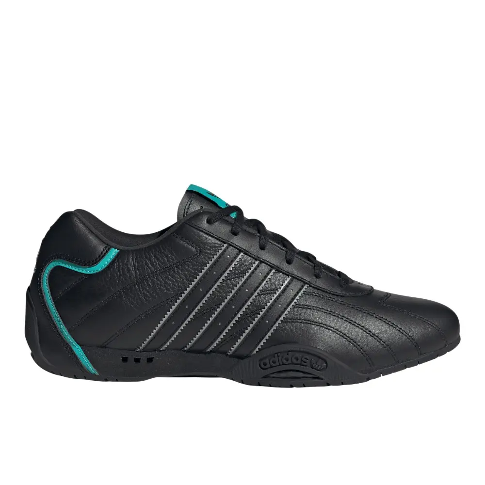 adidas Mens Adiracer Lo Mercedes Amg Petronas F1 Team Sneakers Shoes Casual - Black