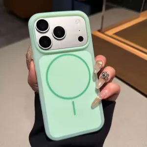 Dopamine Jelly Liquid Silicone Magnetic Phone Case for iPhone 17/16/15 Pro Max, 17/16 Pro – Ultra-Thin, Shock-Resistant Summer Release with Large Camera Cutout